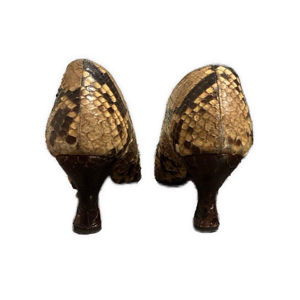 Genuine Python Snakeskin Custom Made High Heel Pu… - image 2